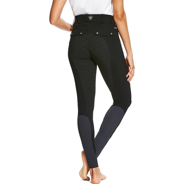 Ariat Damen Tri Factor Grip Vollsitz-Reithose Schwarz